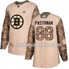 Adidas Maillot de Hockey Boston Bruins David Pastrnak 88 2017-2018 Camo Veterans Day Practice Authentic - Homme
